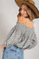 Smocked off the shoulder top - I Am Lilou Bloom
