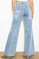 Criss Cross High Waisted Wide Leg Jeans - I Am Lilou Bloom