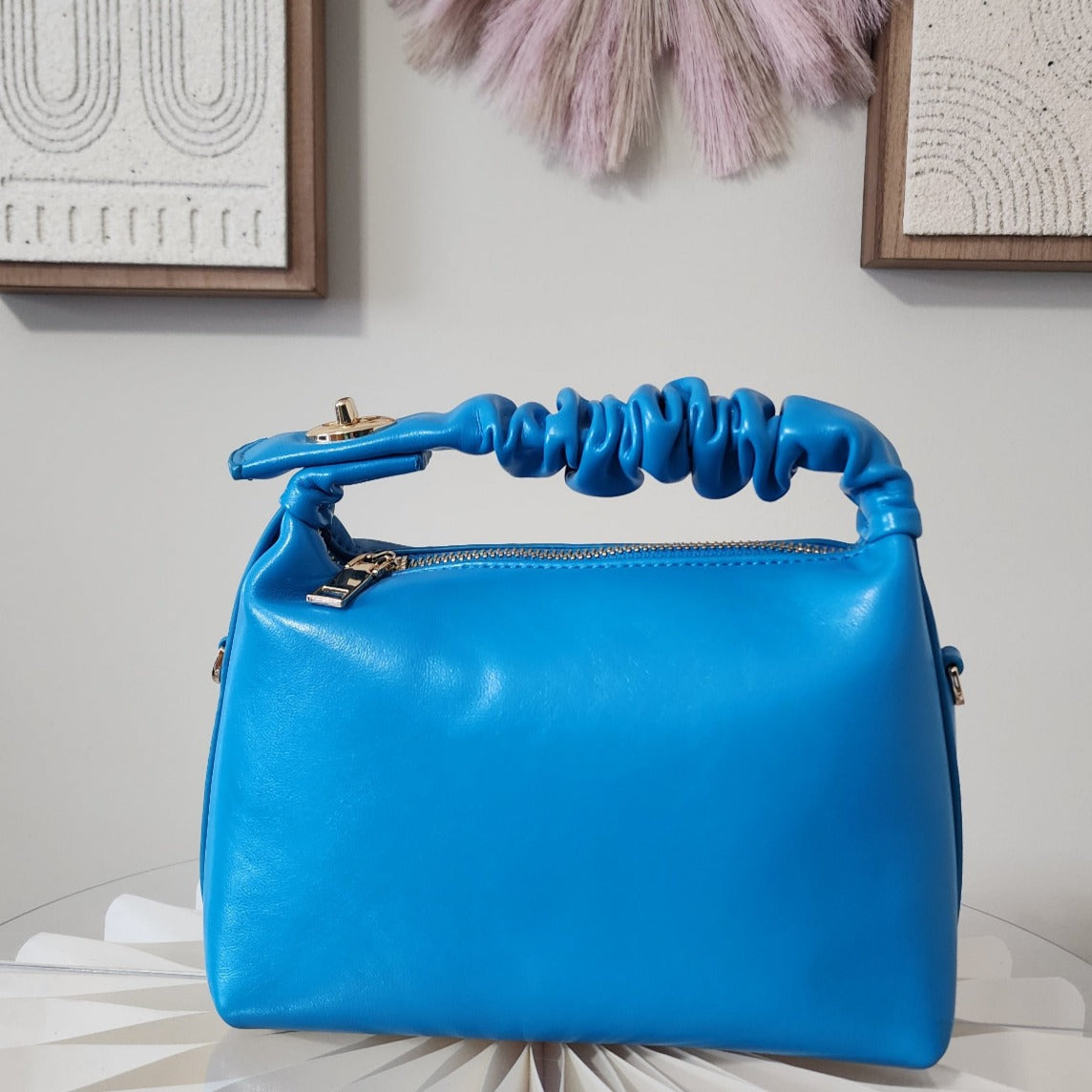 blue handbag summer spring blue 