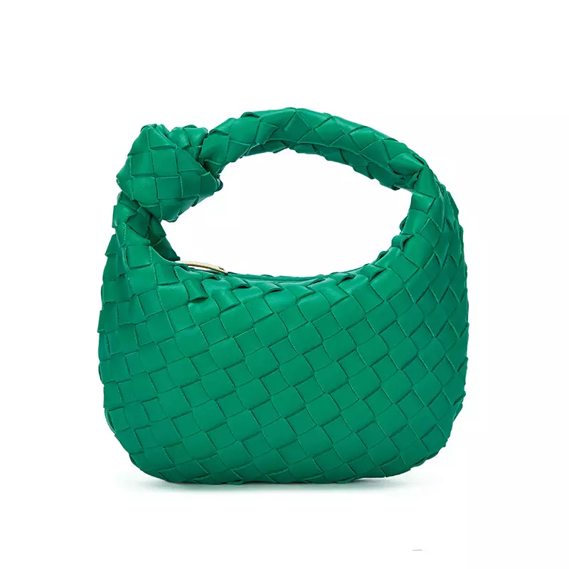 Croissant Knotted Woven Hobo Bag