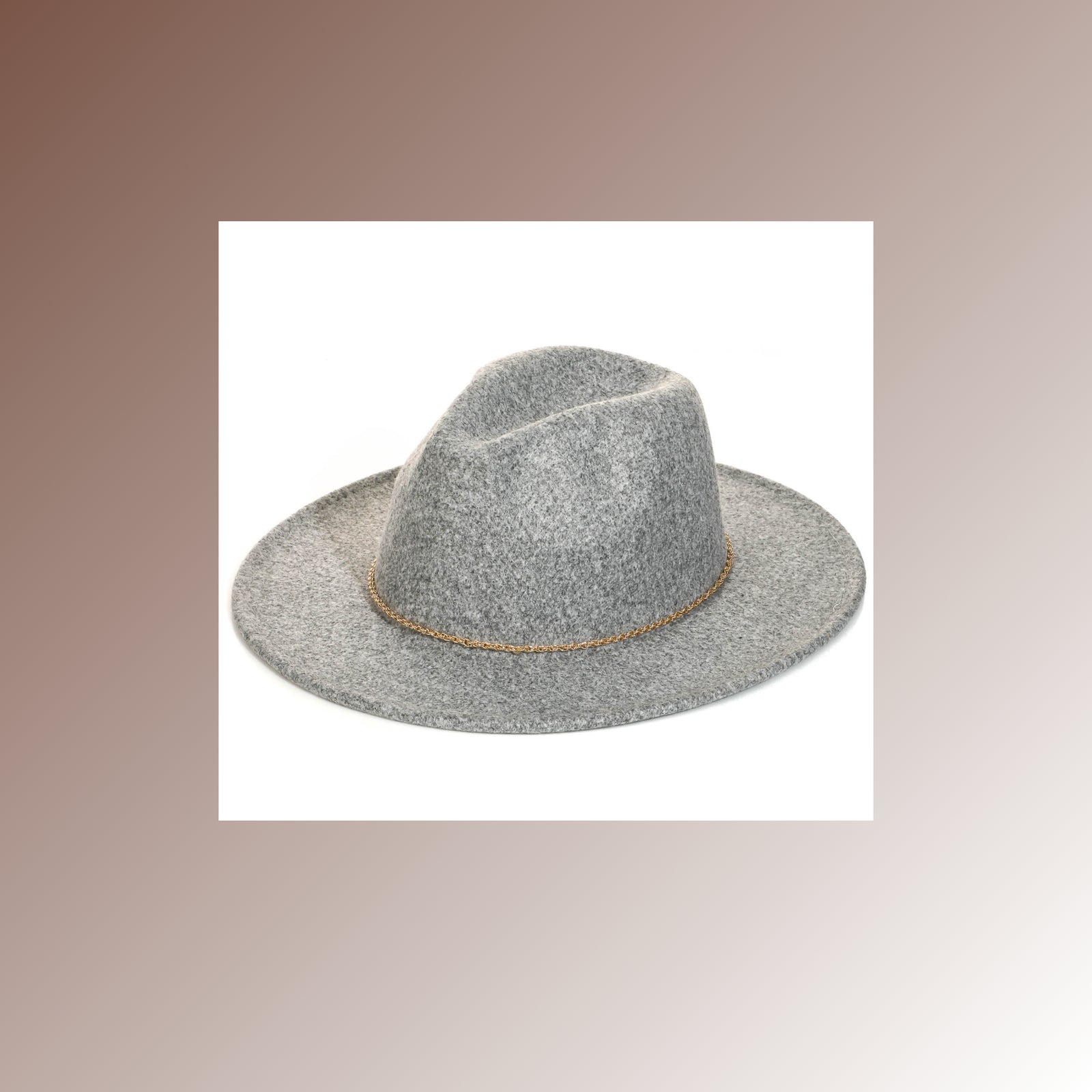 Greyson Gold Chain Fedora Hat.